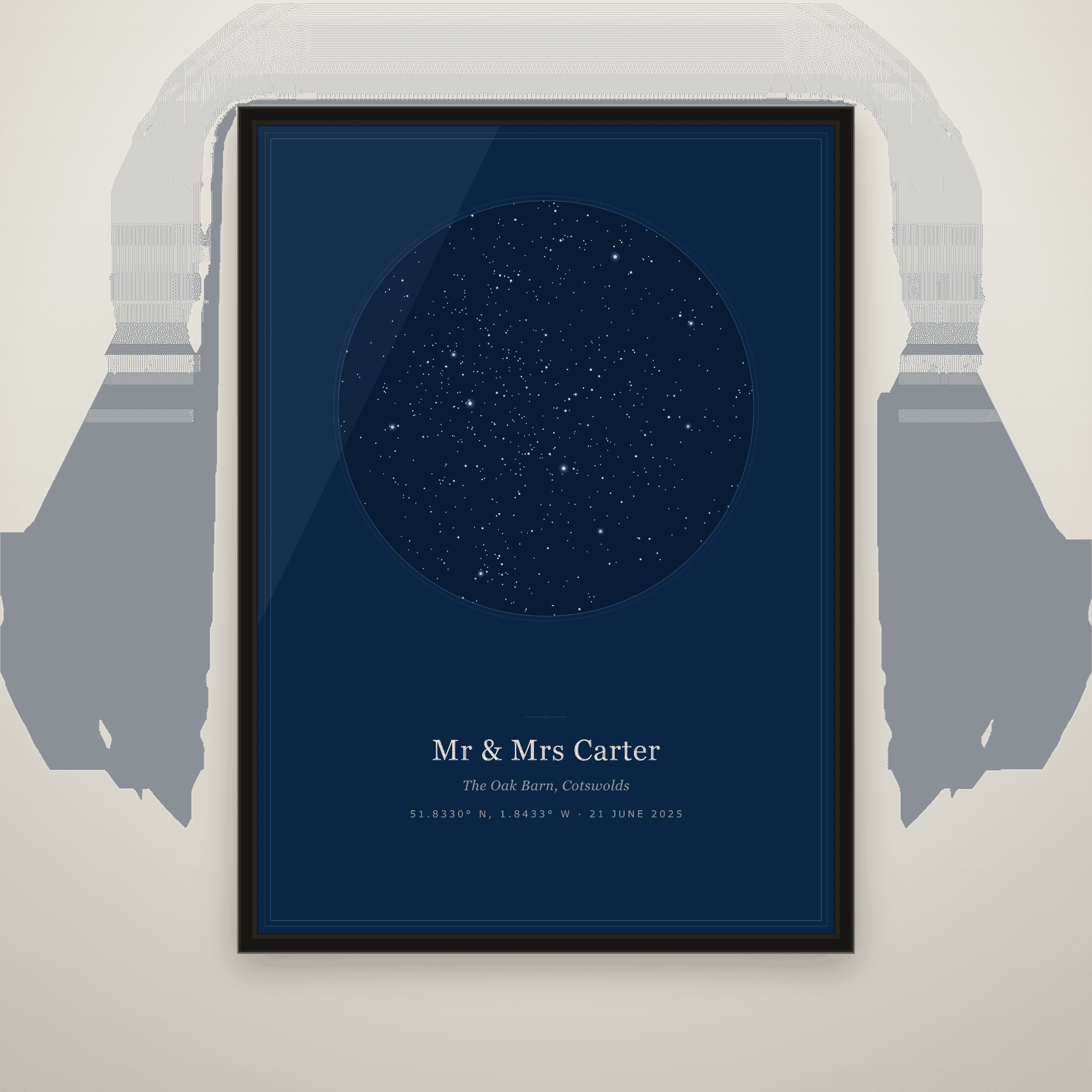 Wedding Star Map Print